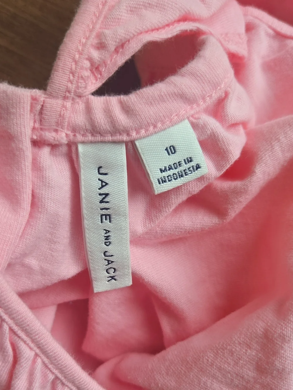 Janie and Jack Pink Smocked Flutter Sleeve Tank